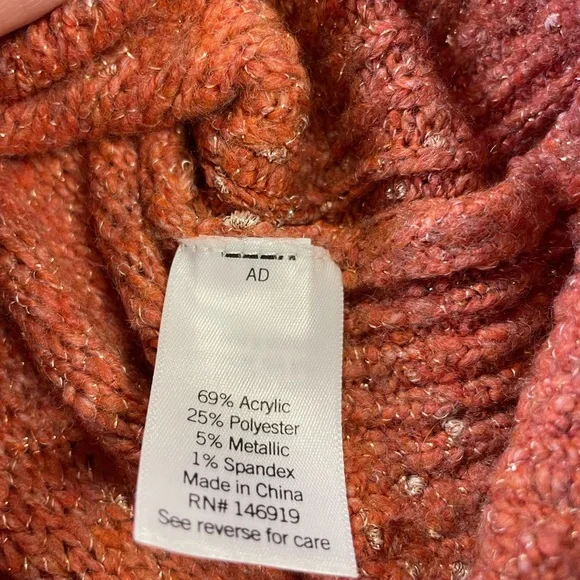 Lauren Conrad Apricot Sweater with Subtle Sparkling Threads throughout. XS - Picture 2 of 5